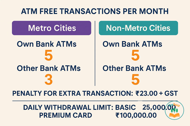 An infographic explaining how to read a bank account statement with sections for debits, credits, and balance.