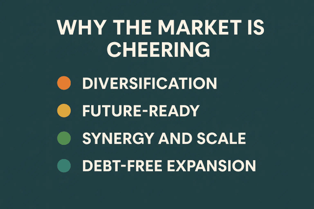 A chart showing the key benefits of the restructuring for Gabriel India, such as diversification, EV readiness, and improved financials.