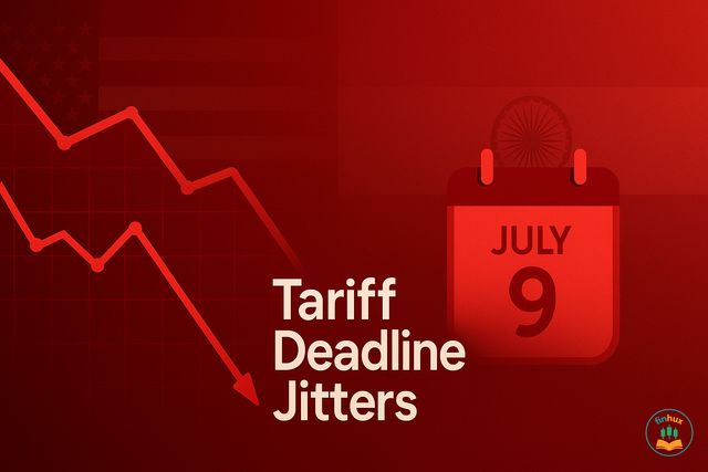 Sensex & Nifty Snap Gains, Close in Red as US Tariff Deadline Looms