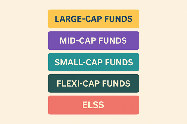 A diagram showing money from multiple investors flowing into a single mutual fund, which then invests in a diversified portfolio of stocks and bonds.
