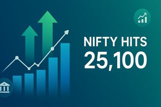 Market Roars: Nifty Tops 25,100, Sensex Gains for 4th Day on RBI Cheer & Global Cues