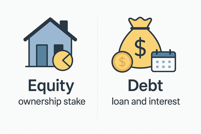Illustration of a pie chart divided into slices representing stocks
