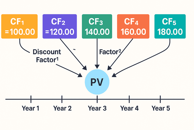 A balancing scale weighing 'Intrinsic Value' on one side and 'Relative Value' on the other, symbolizing the two main approaches to stock valuation.