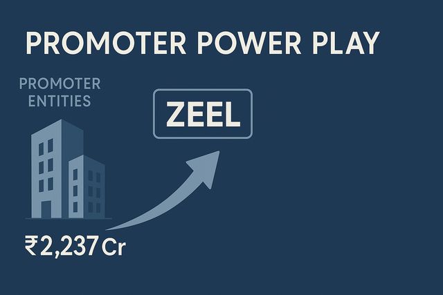 Zee Promoters to Inject ₹2,237 Crore, Boosting Stake to 18.4% Post-Sony Fallout